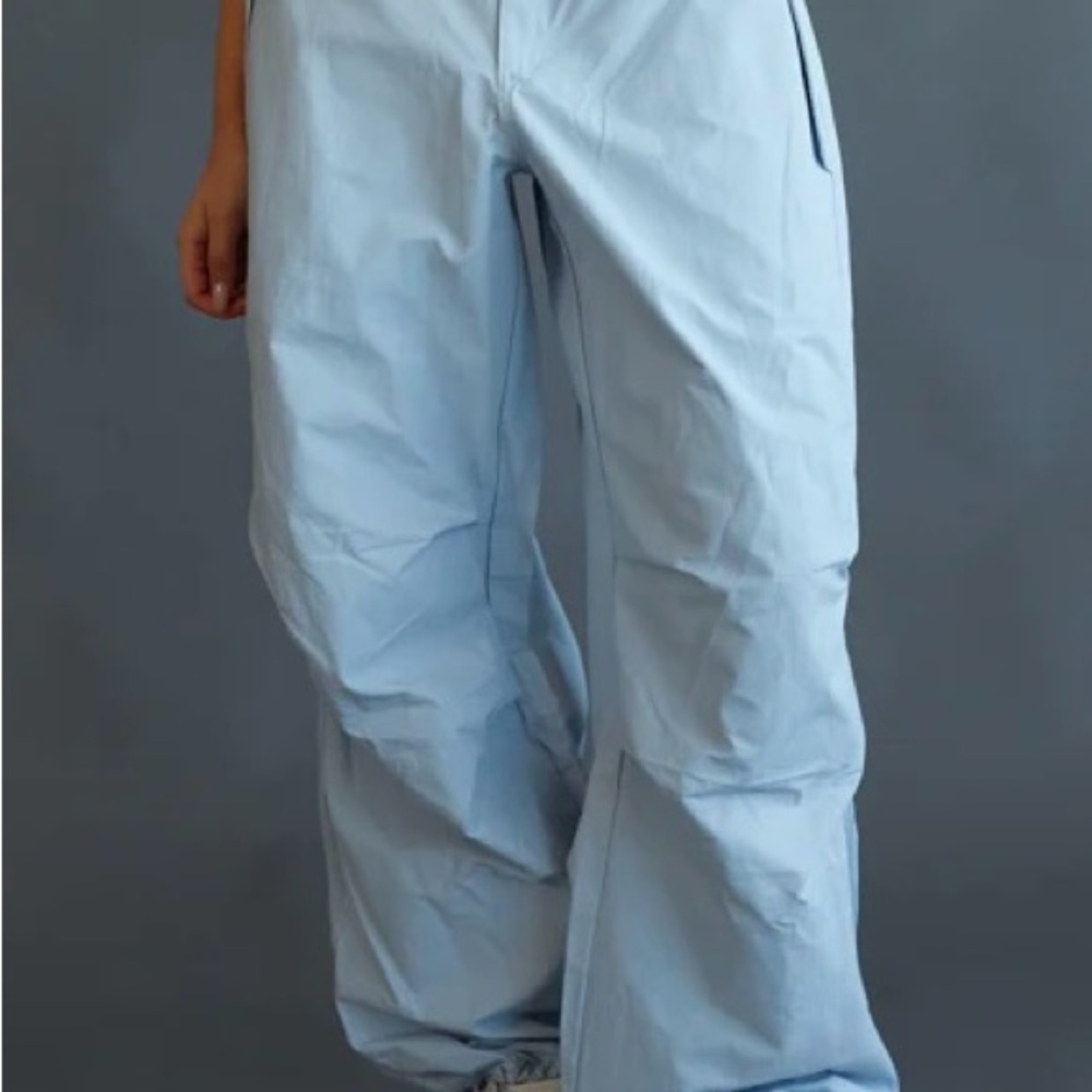 Stradivarius Light Blue Cargo Pants for Men